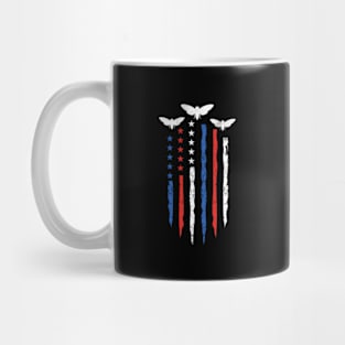 Cicada Patriotic Red White Blue USA Flag 4th Of July 2024 Mug